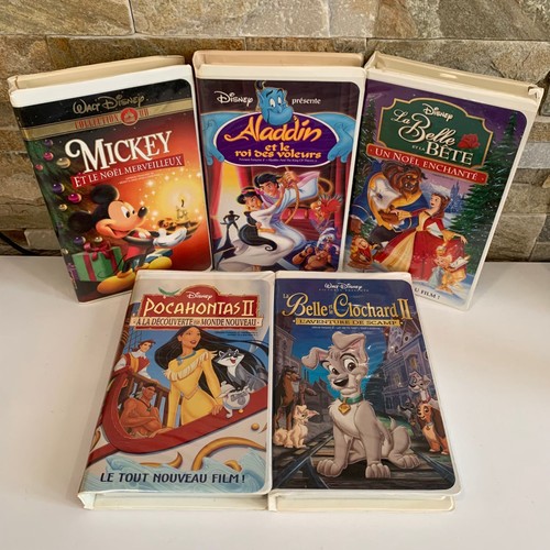 Walt disney vhs lot french - 5,