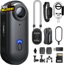 Body Camera 4K POV Pro 4K Fotocamera Indossabile con Clip Girevole a 360° e Magnetica...