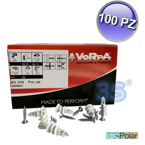 Kit 100 tasselli 29mm - 100,