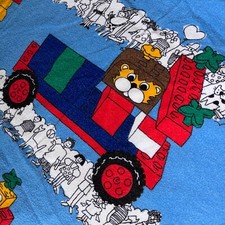 Biancheria da letto Lego Duplo vintage da collezione mattoncini di bloccaggio regalo retrò anni 90