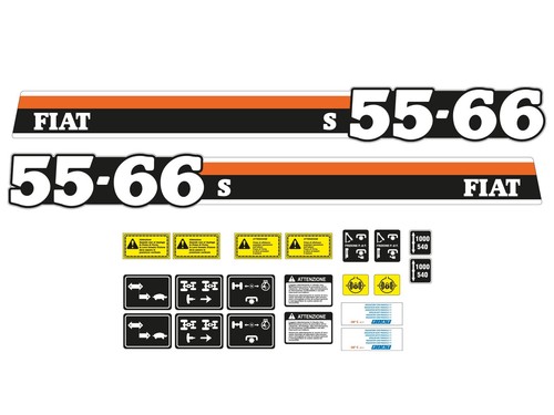 Kit adesivi trattore fiat - adesivi,