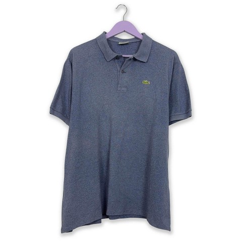 Polo lacoste azzurra tinta - a,