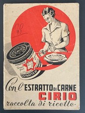 Raccolta di ricette CIRIO 1939 - 52 PAG.