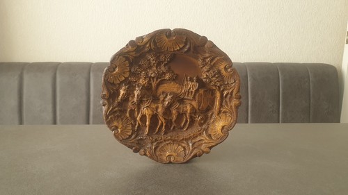 Vintage hand carved wooden - vintage, 3d