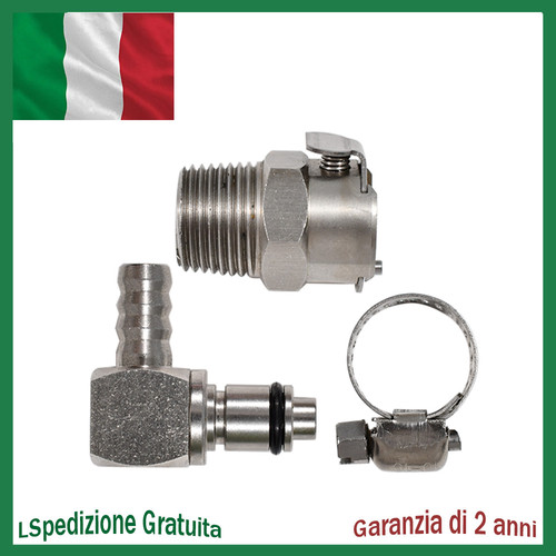 Connettore metallico sgancio - connettore, a