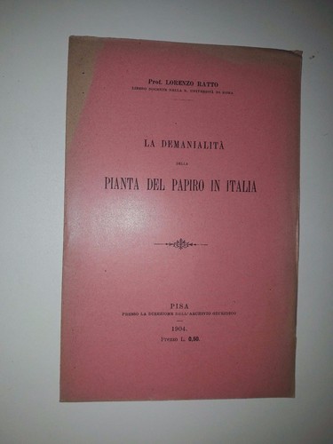 Ratto demanialità della - la,