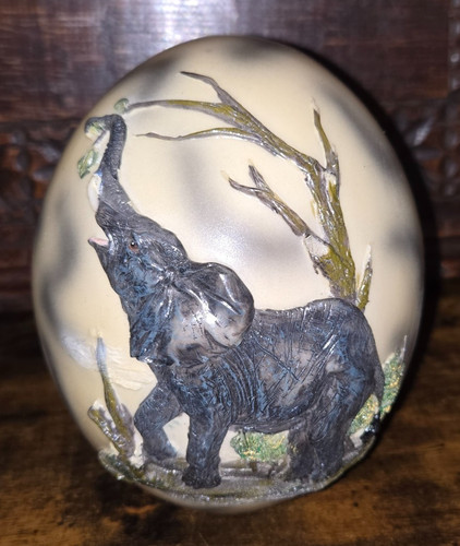 Decorative ostrich egg - decorative,