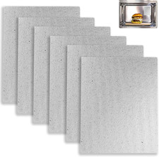 6 Pezzi Foglio Di Mica per Microonde Universale,Piastra Di Mica15 X 12 Cm.Mica P