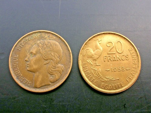 Moneta franchi francesi - moneta,
