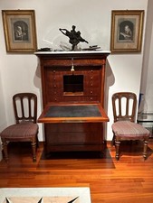 Secretaire antico Impero in mogano