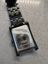 GUESS MENS Black Ion Watch w