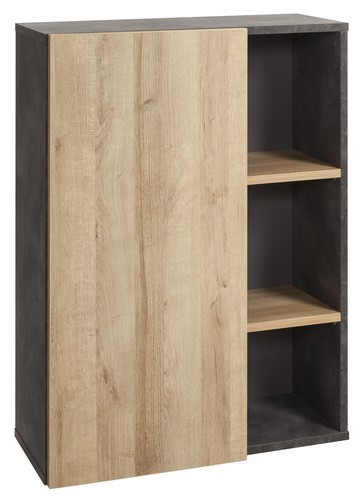 Libreria bassa core - core, grigia