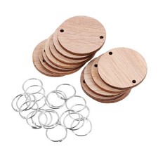  50 Pcs Calendario Compleanni Fette Di Legno Rotonde Bacheche Messaggi