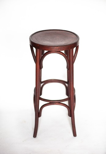 Tabouret bar bois courbé - tabouret,