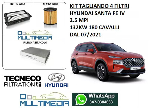 Kit tagliando filtri tecneco - kit,