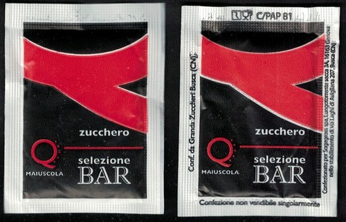 Italie sachet sucre sugar bag - sugar,
