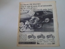 advertising Pubblicità 1966 MOTO DUCATI 250 MACH/1 MACH 1