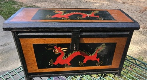Drago dipinto mano tibetano - a,