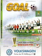 Programma Wolfsburg - Debreceni Coppa UEFA 1999