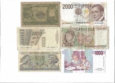 Lotto 6 Banconote da 50 Lire a 5.000 Lire