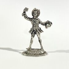 miniatura uomo con brocca vintage in argento massiccio, figurina italiana marcata
