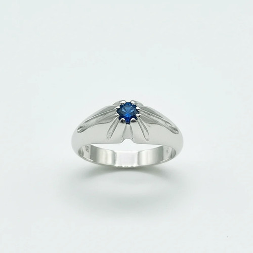 Anello solitario argento - solitario,
