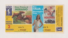 Biglietto Lotteria di Merano e