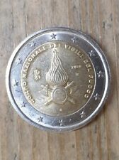 moneta da 2 euro dei vigili del fuoco