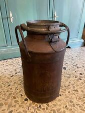 BELLISSIMO ANTICO BIDONE CONTENITORE IN FERRO PER LATTE 15 LITRI SUPER VINTAGE