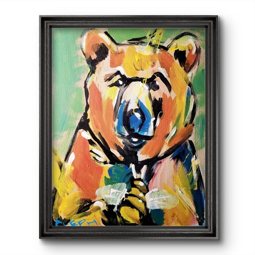Quadro astratto originale - , orso