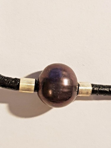 Collana girocollo cuoio con - collana,