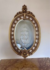 French Style Vertical Oval