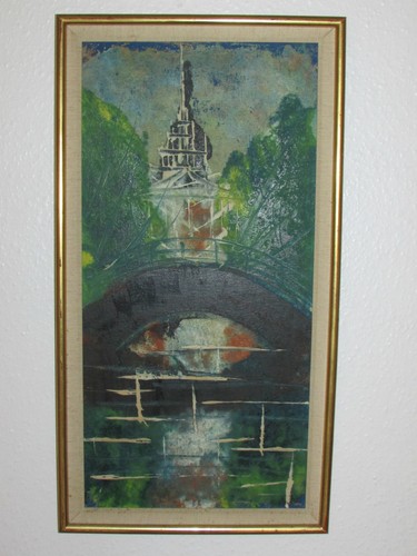 Dipinto olio tavola - dipinto, su