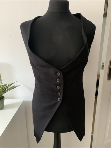 Zara gilet lungo nero senza - zara,