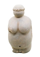 NEOLITHIC EUROPEAN STONE WORSHIPPER STATUETTE MOTHER GODDESS IDOL SCARCE