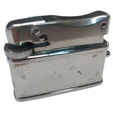 ACCENDINO SAROME BABY GAS VINTAGE PICCOLO IN METALLO ACCIAIO INOX CROMATO LUCIDO