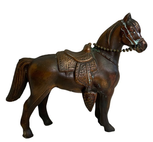 Statuina cavallo metallo - in,