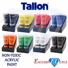 Set tubi vernice acrilica opera d'arte tutti i colori artigianato artista pittore 120 ml 