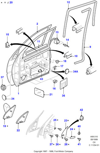 7185882 sportello anteriore - anteriore, sx