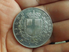 5 lire 1873 Roma Vittorio