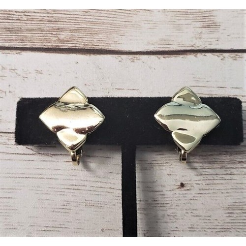 Vintage clip earrings - earrings,