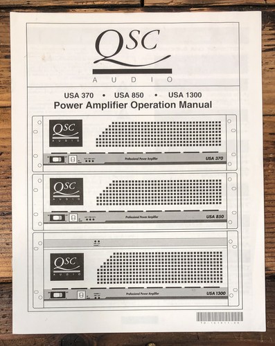 Qsc usa 370 - 370, 850