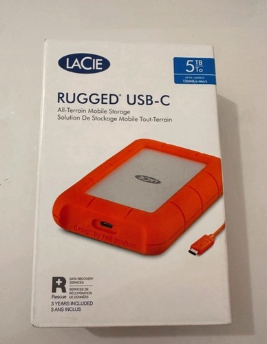 Lacie rugged usb - 5tb,, hard