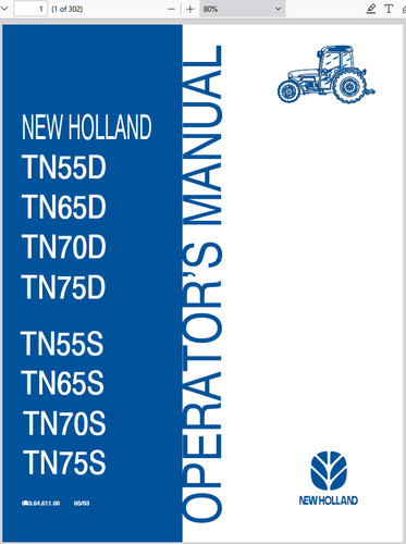 New holland tn55d tn65d - holland,