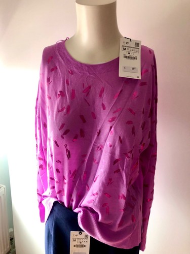 Top zara viola - top,