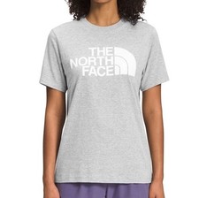 The North Face T-Shirt Donna Evo Mezza Cupola SS Grigio Pallido Taglia L Nuova con etichette