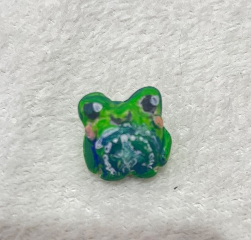 Cute silly little frog clay