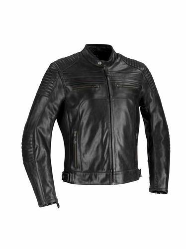 Giacca giubbotto pelle nera - in,