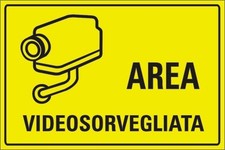 2 TARGHETTE ADESIVE "AREA