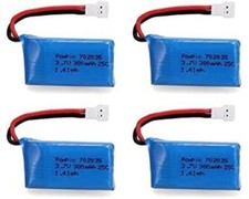 Set di 4 batterie LiPo 3.7V